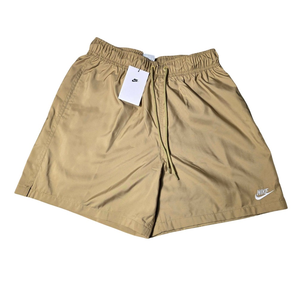 Nike Club Woven Flow Shorts Men's Small S Parachute Beige White NWT FN3307-297